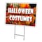 Signmission Halloween Costumes Yard Sign & Stake outdoor plastic coroplast window, C-2436 Halloween Costumes C-2436 Halloween Costumes - alternate 1